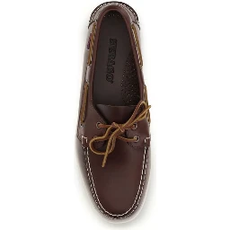 Brown Calf Leather Bos Taurus Slip-On Loafers