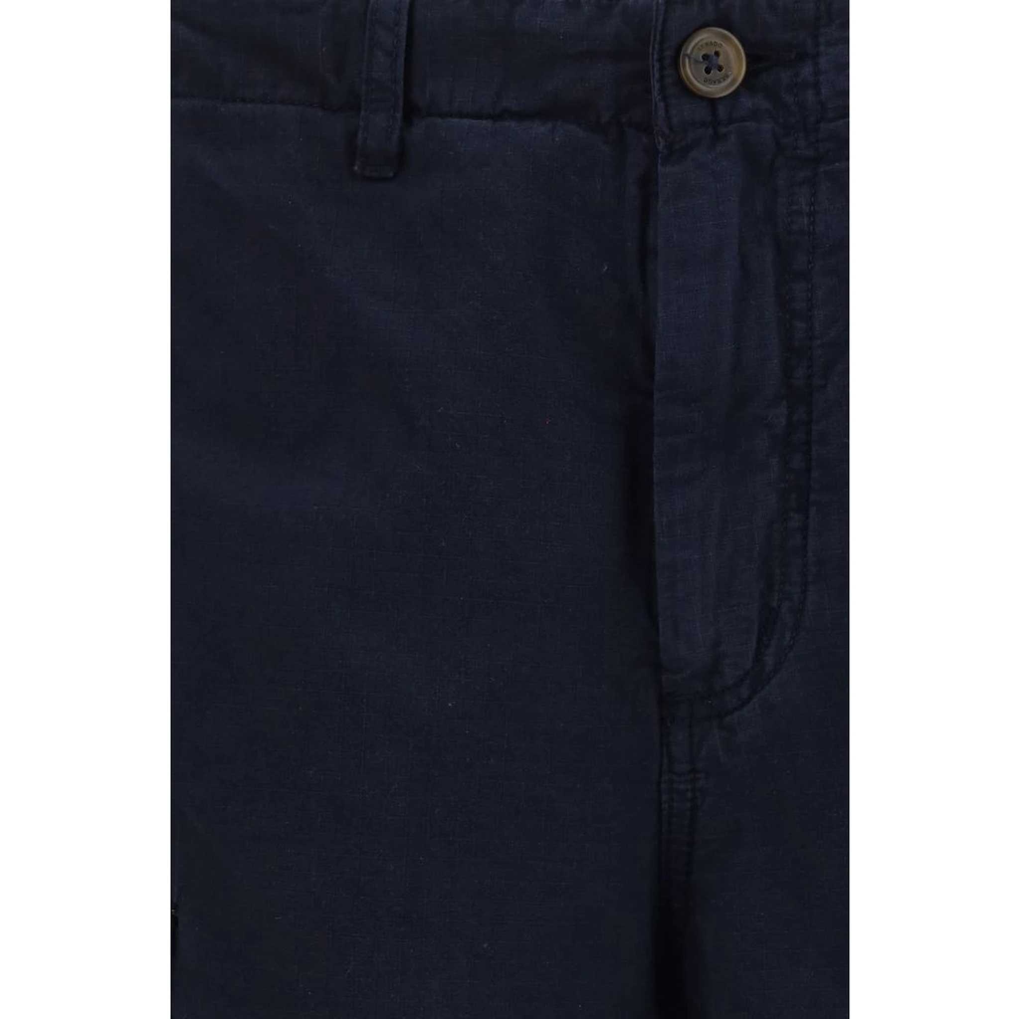 Blue Cotton Bermuda Shorts