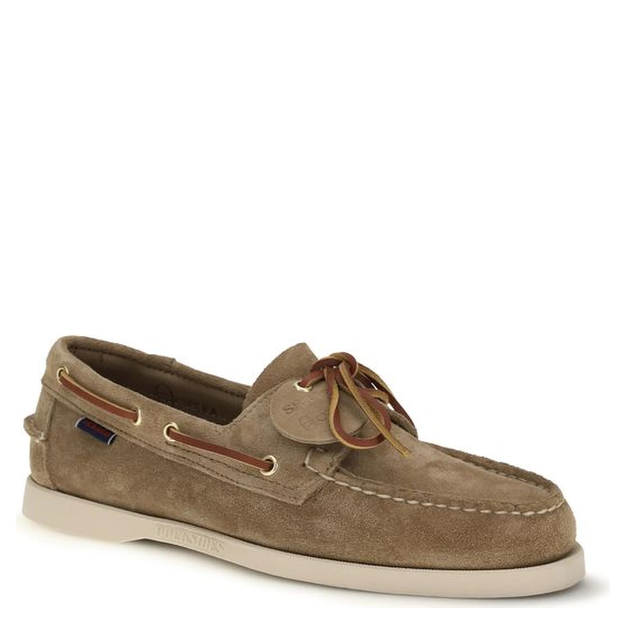 Beige Calf Leather Bos Taurus Slip-On Loafers