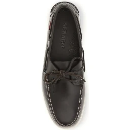Brown Calf Leather Bos Taurus Slip-On Loafers