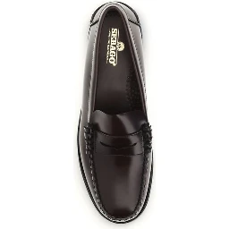Brown Calf Leather Bos Taurus Slip-On Loafers