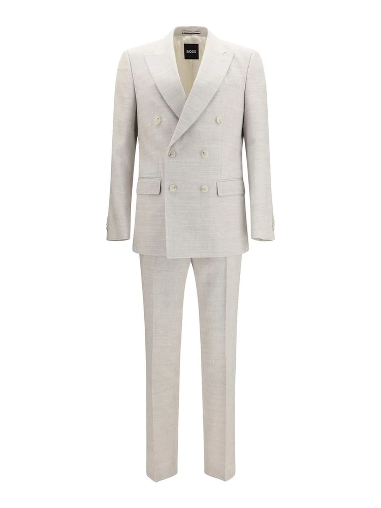 Gray Linen Two-Piece Suit