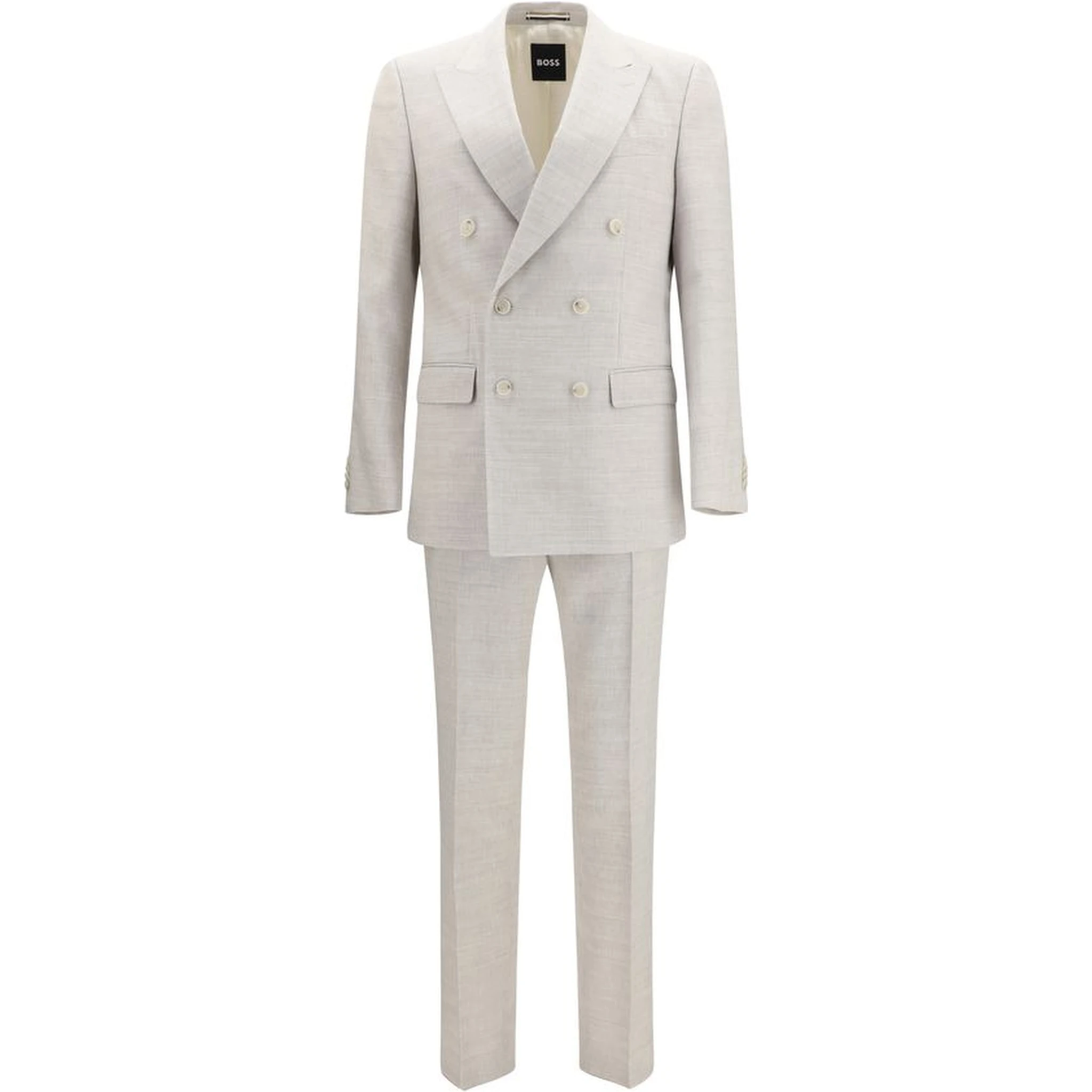 Gray Linen Two-Piece Suit