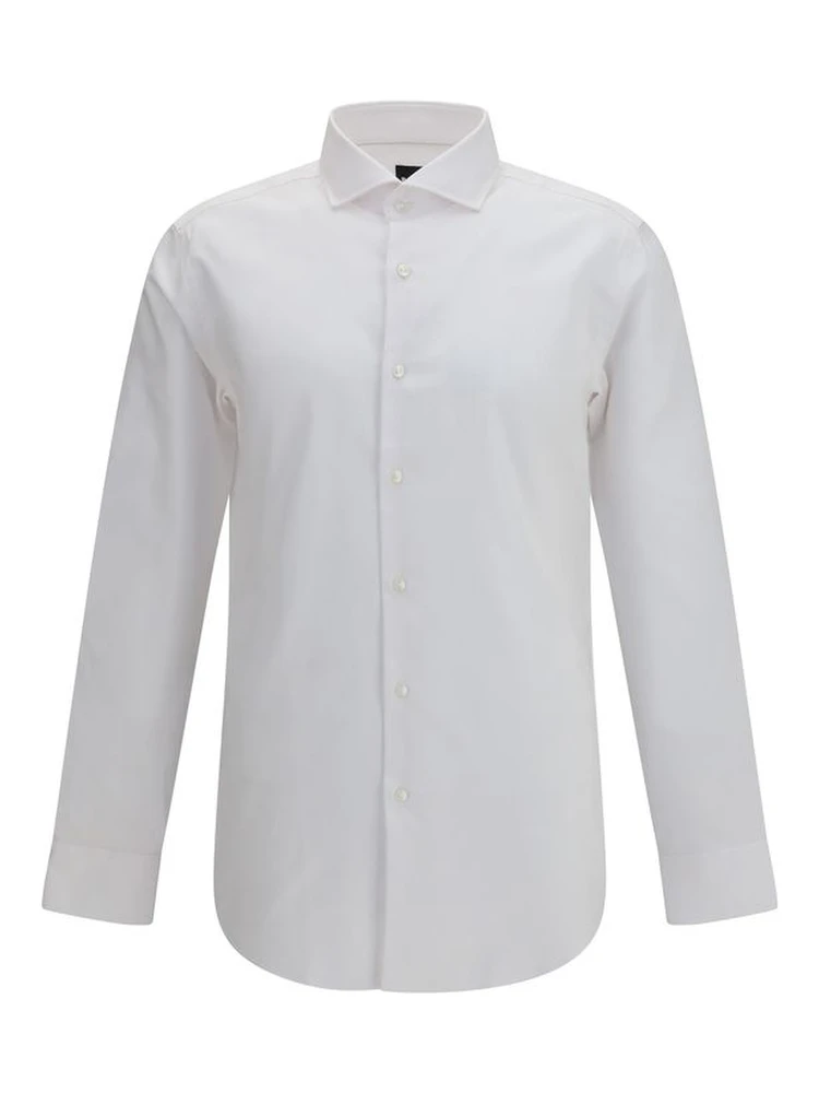 White Cotton Dress Shirt