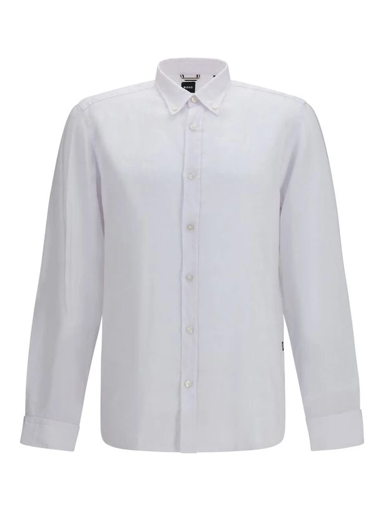 White Linen Dress Shirt