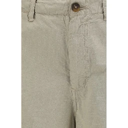 Beige Cotton Bermuda Shorts