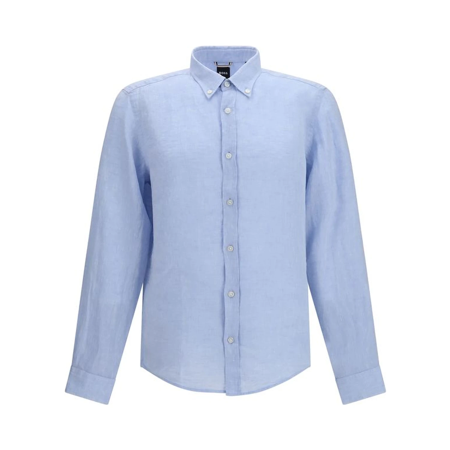 Blue Linen Dress Shirt