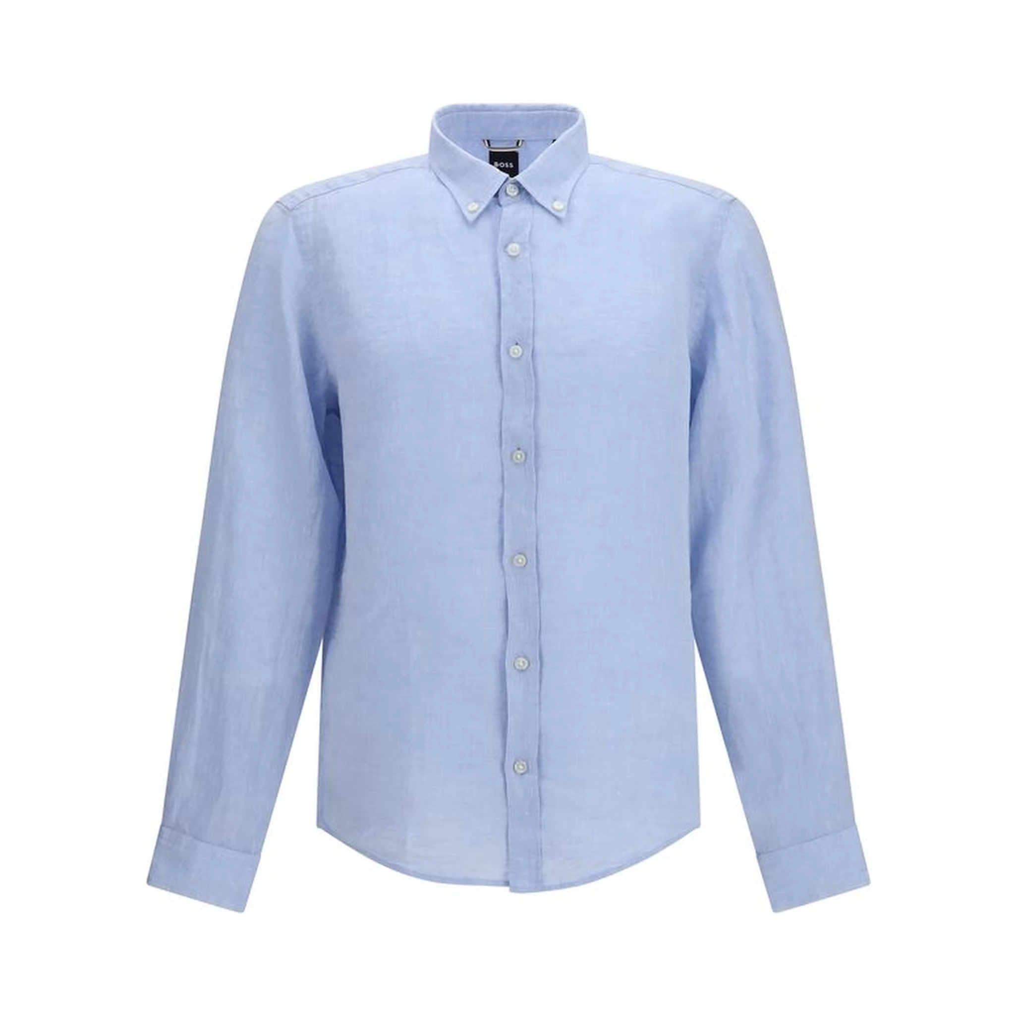 Blue Linen Dress Shirt