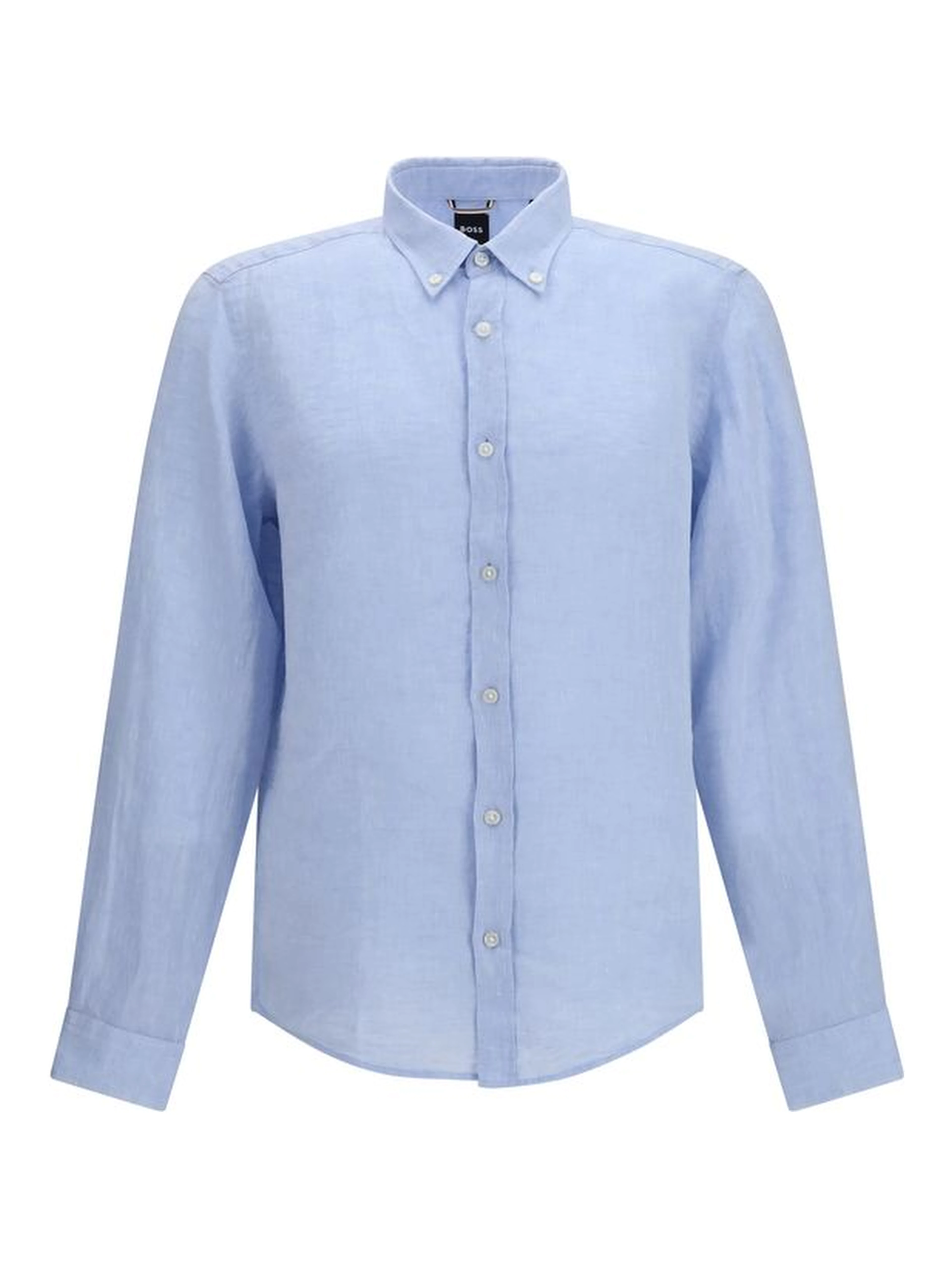 Blue Linen Dress Shirt
