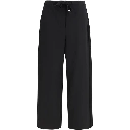 Black Wool Oves Aries Flared Pants