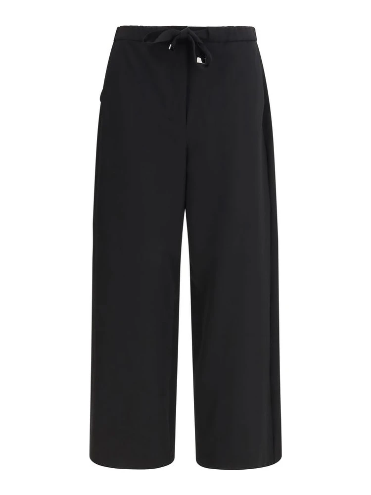 Black Wool Oves Aries Flared Pants