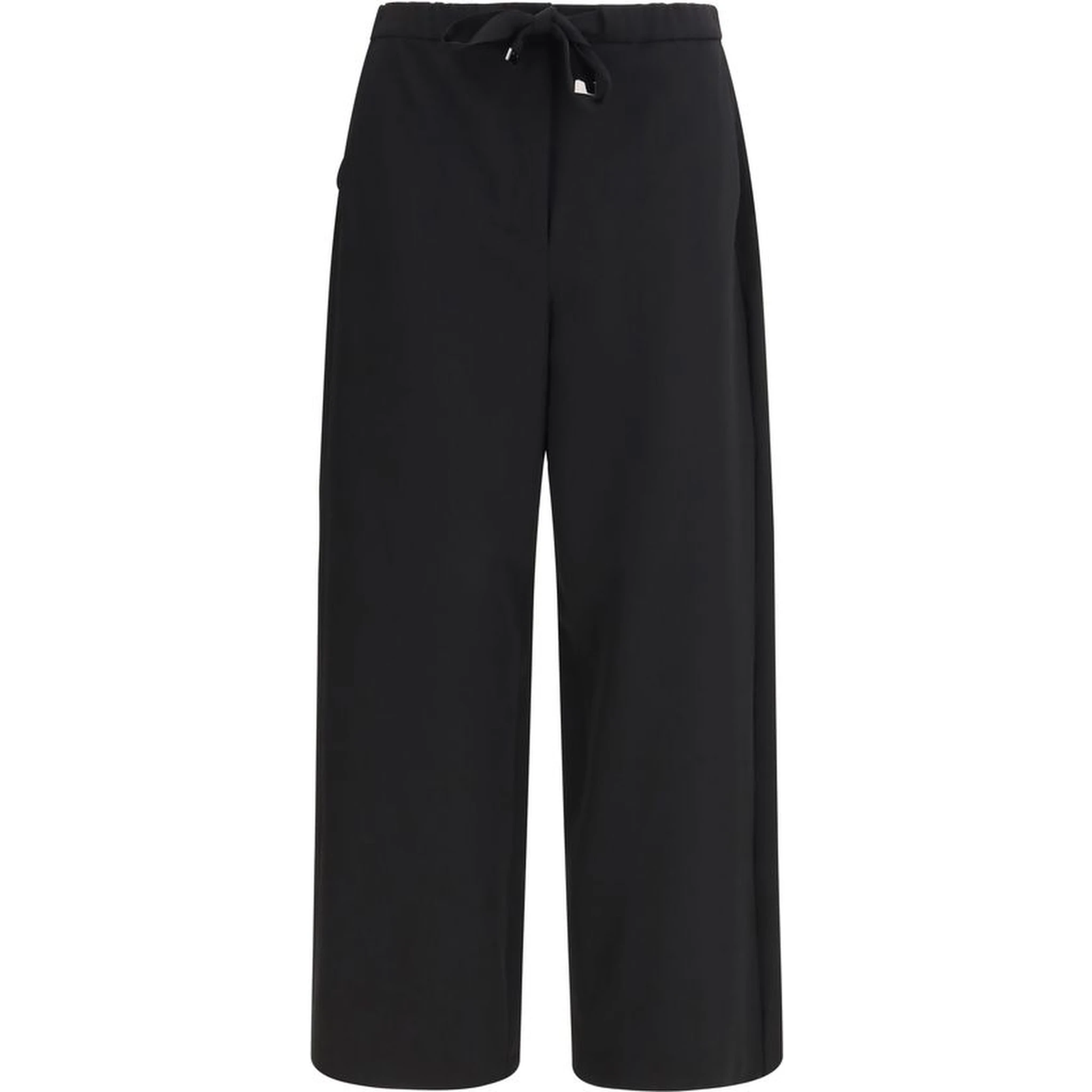 Black Wool Oves Aries Flared Pants