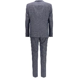 Blue Viscose Two-Piece Suit