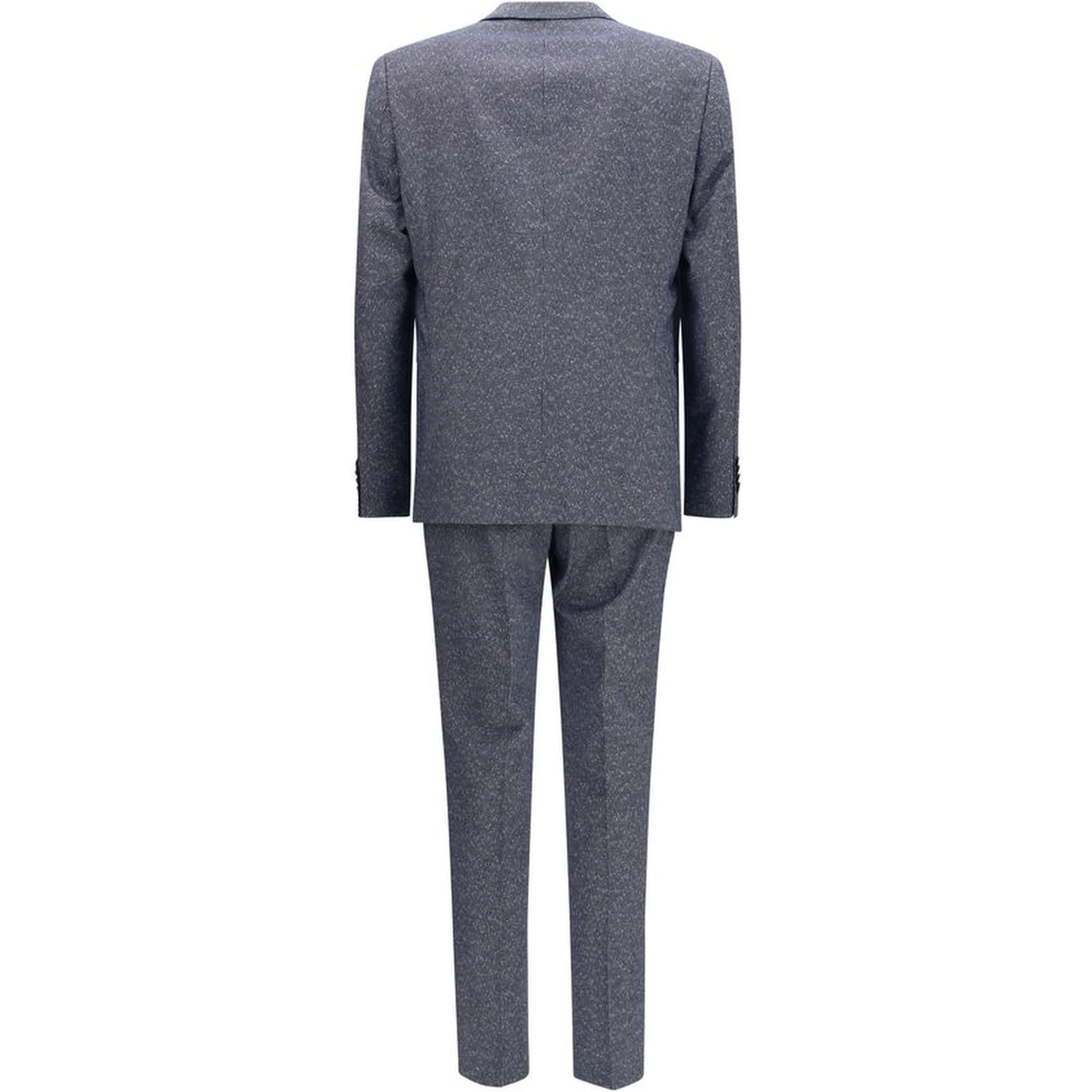 Blue Viscose Two-Piece Suit