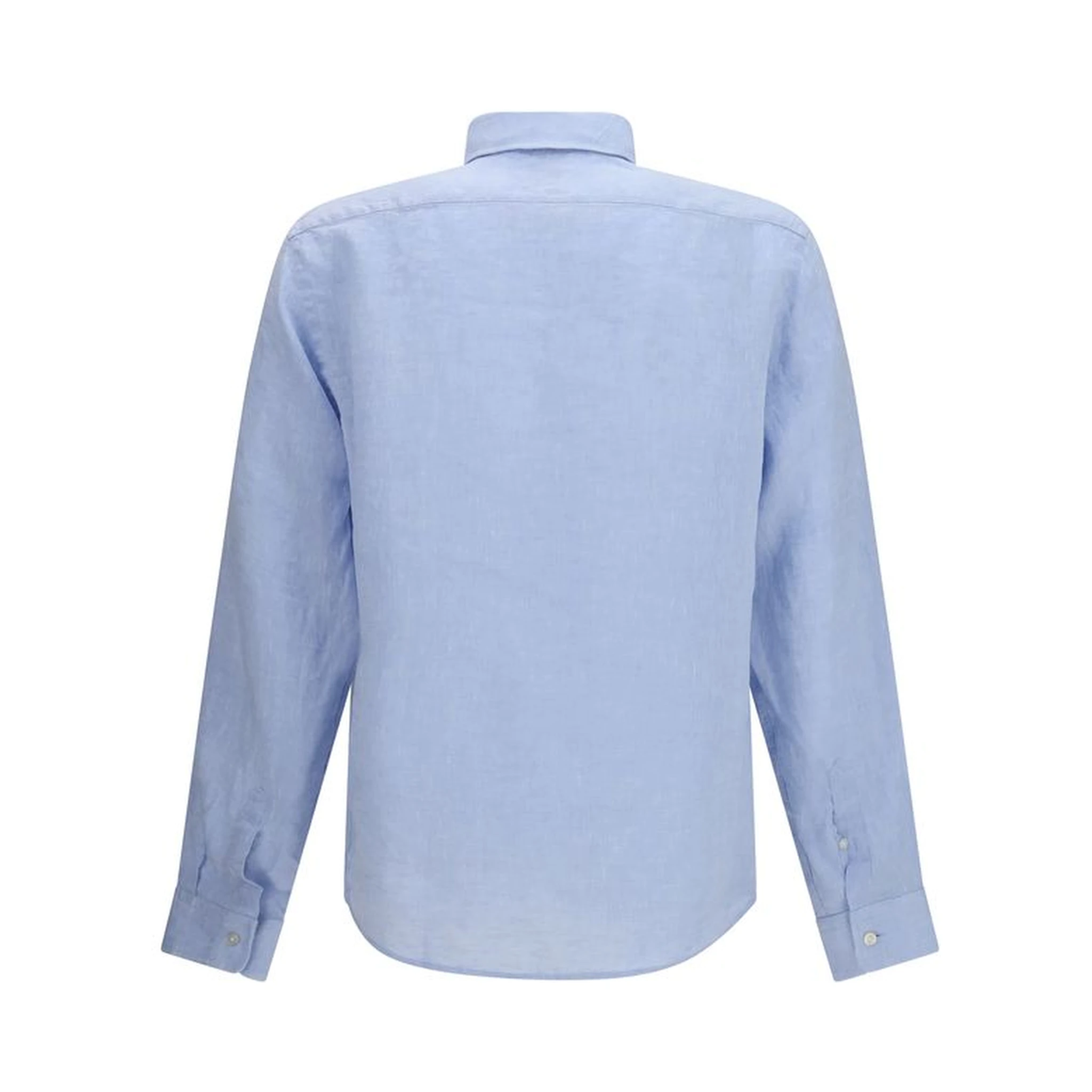 Blue Linen Dress Shirt