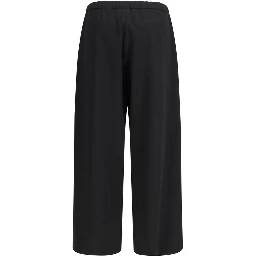 Black Wool Oves Aries Flared Pants