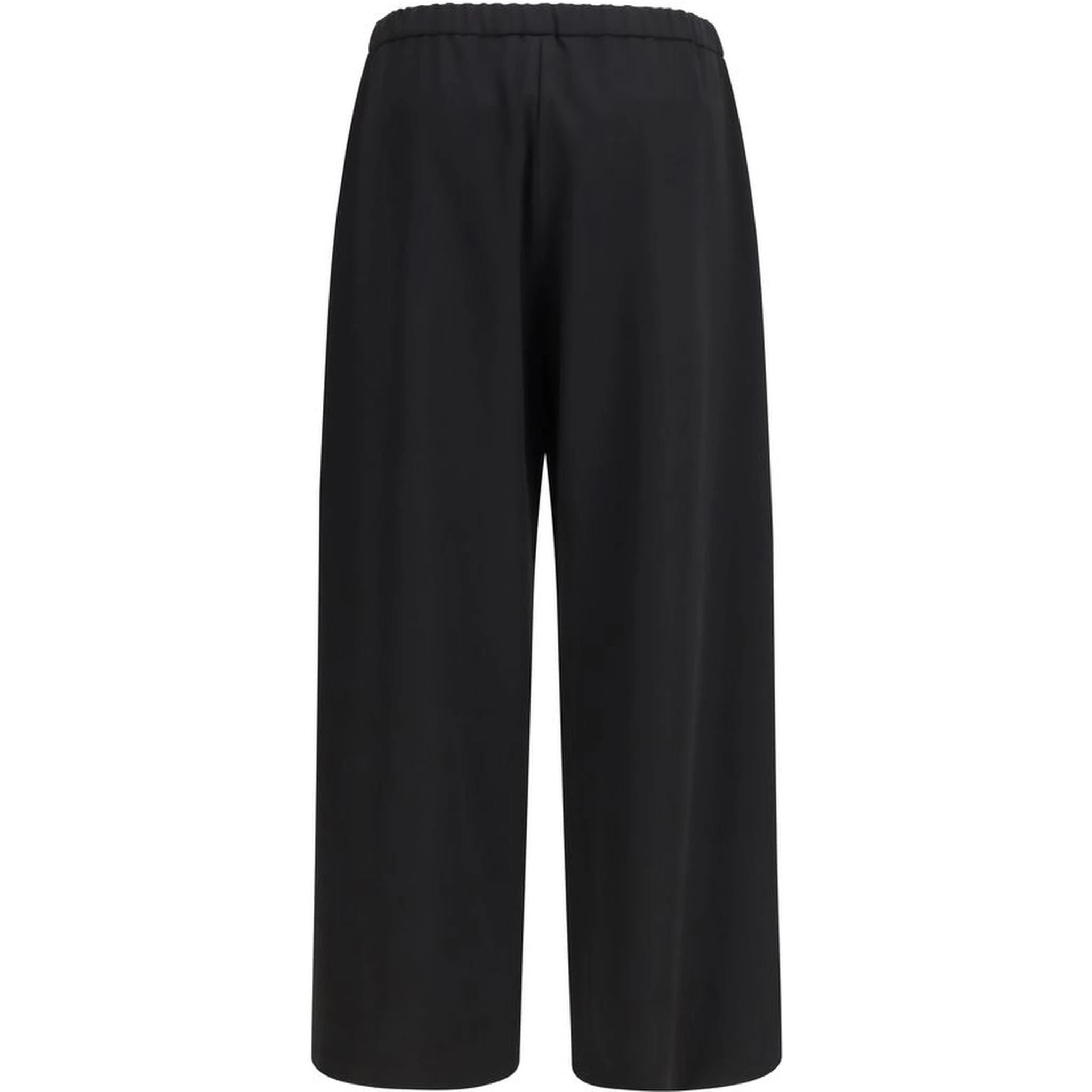 Black Wool Oves Aries Flared Pants