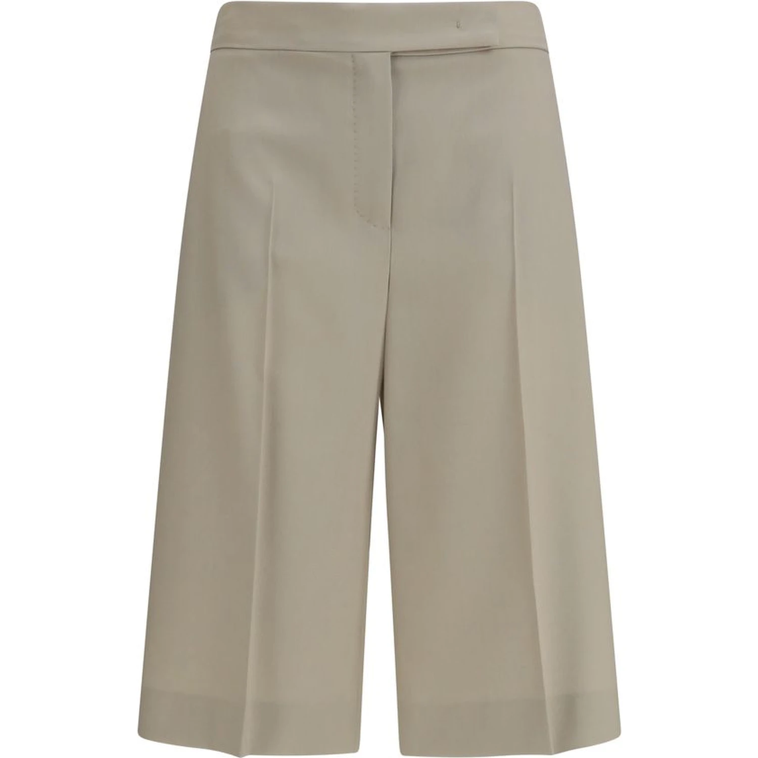 Beige Wool Oves Aries Bermuda Shorts