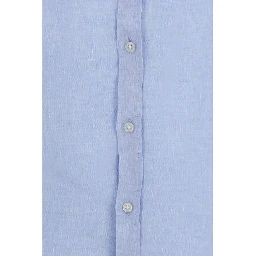 Blue Linen Dress Shirt