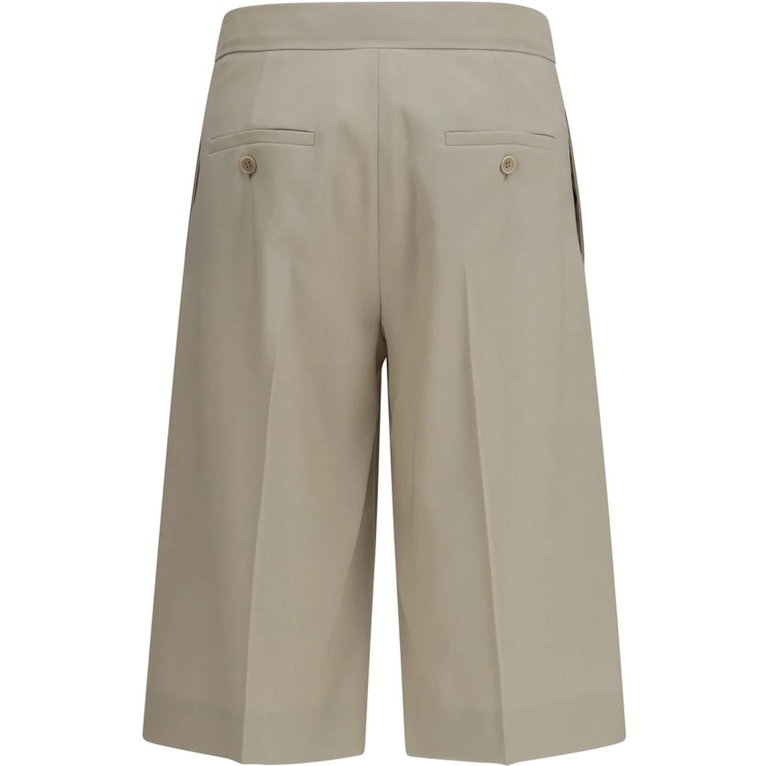 Beige Wool Oves Aries Bermuda Shorts