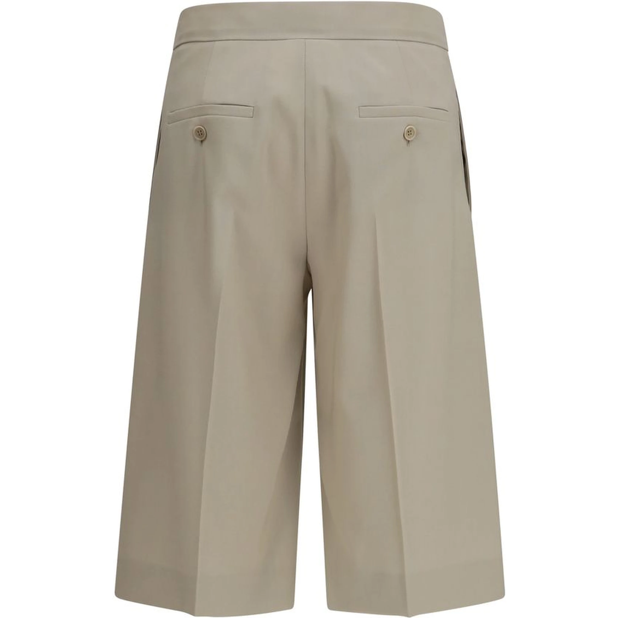 Beige Wool Oves Aries Bermuda Shorts