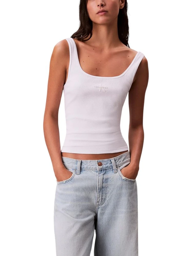 White Cotton Tank Tops