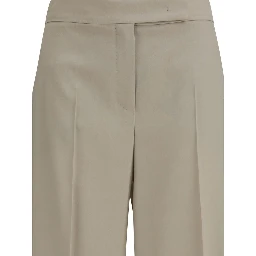 Beige Wool Oves Aries Bermuda Shorts