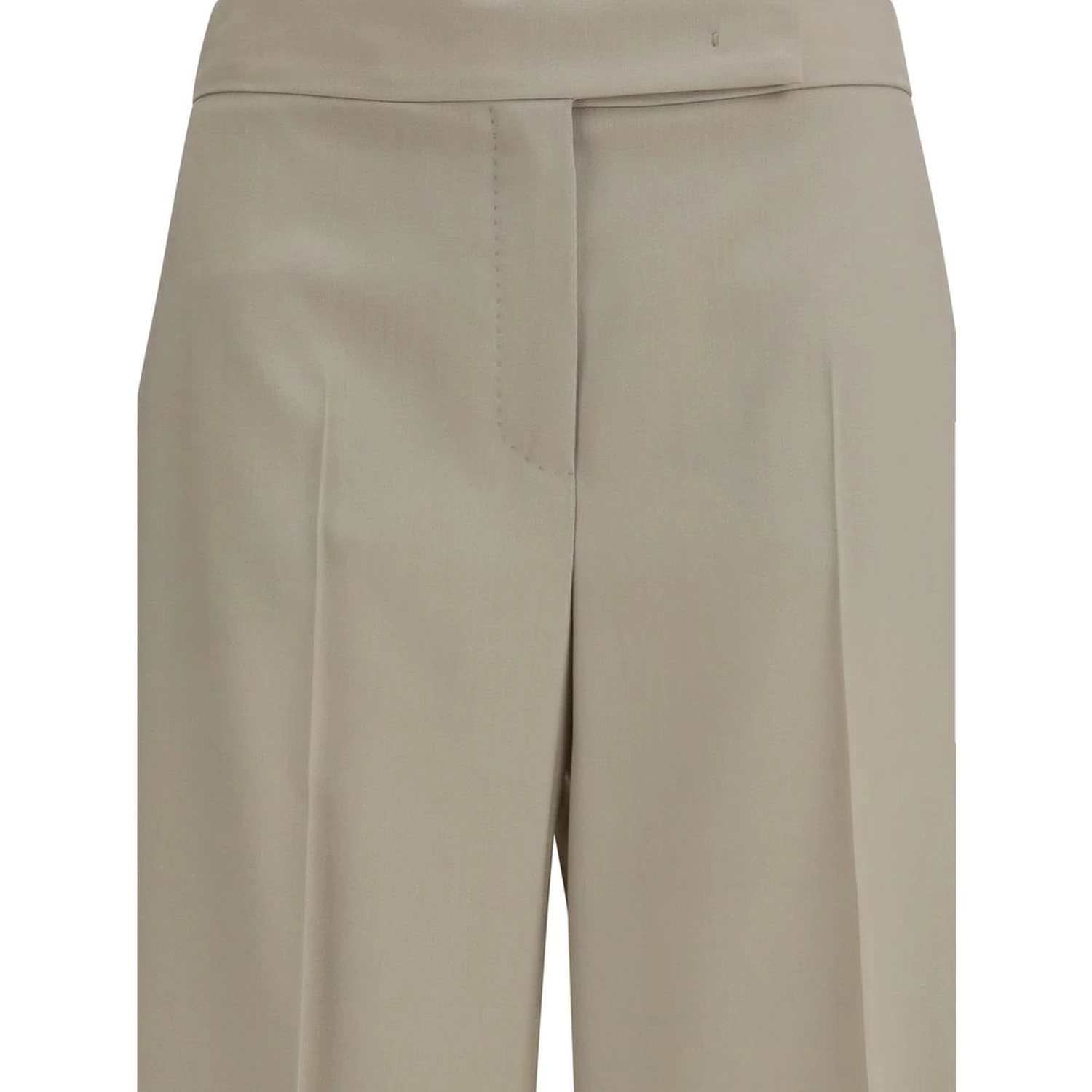 Beige Wool Oves Aries Bermuda Shorts