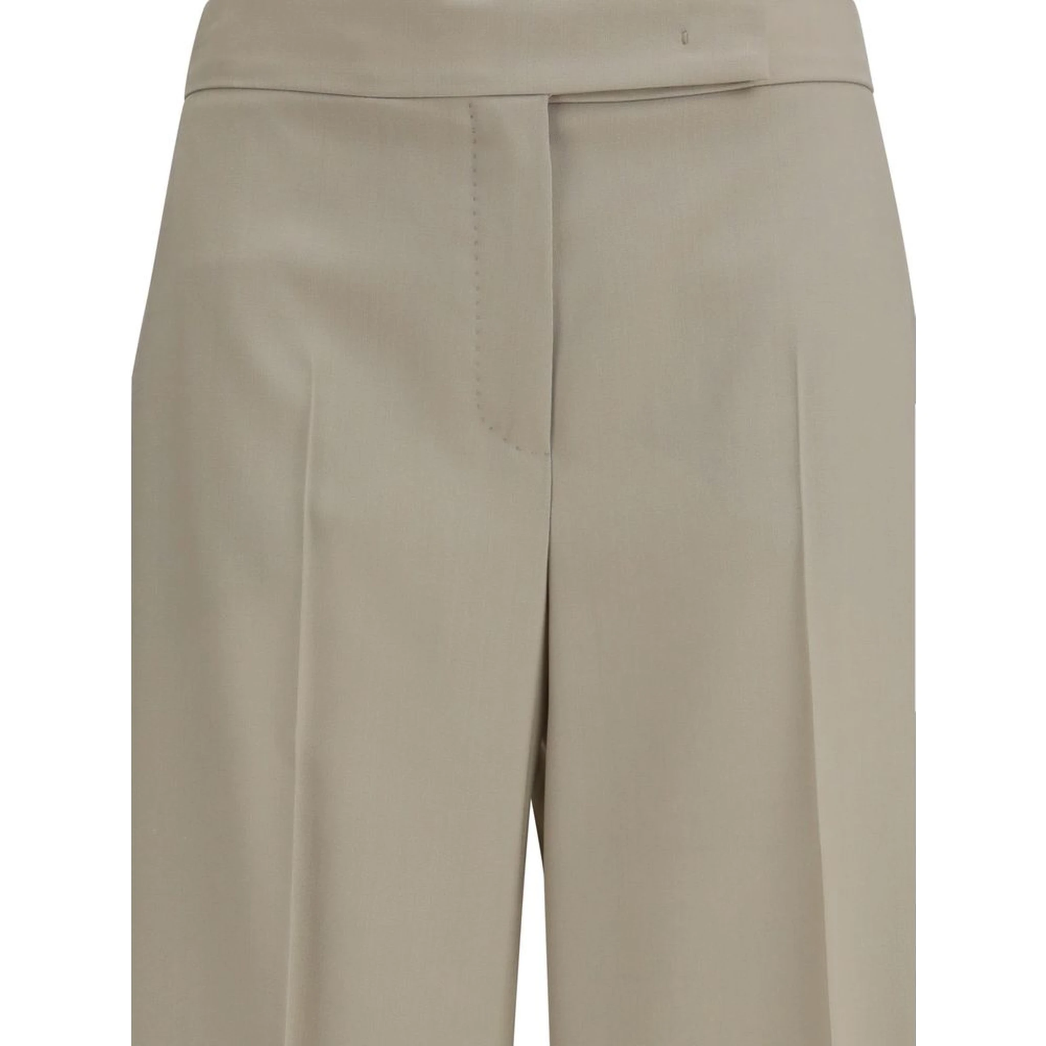 Beige Wool Oves Aries Bermuda Shorts