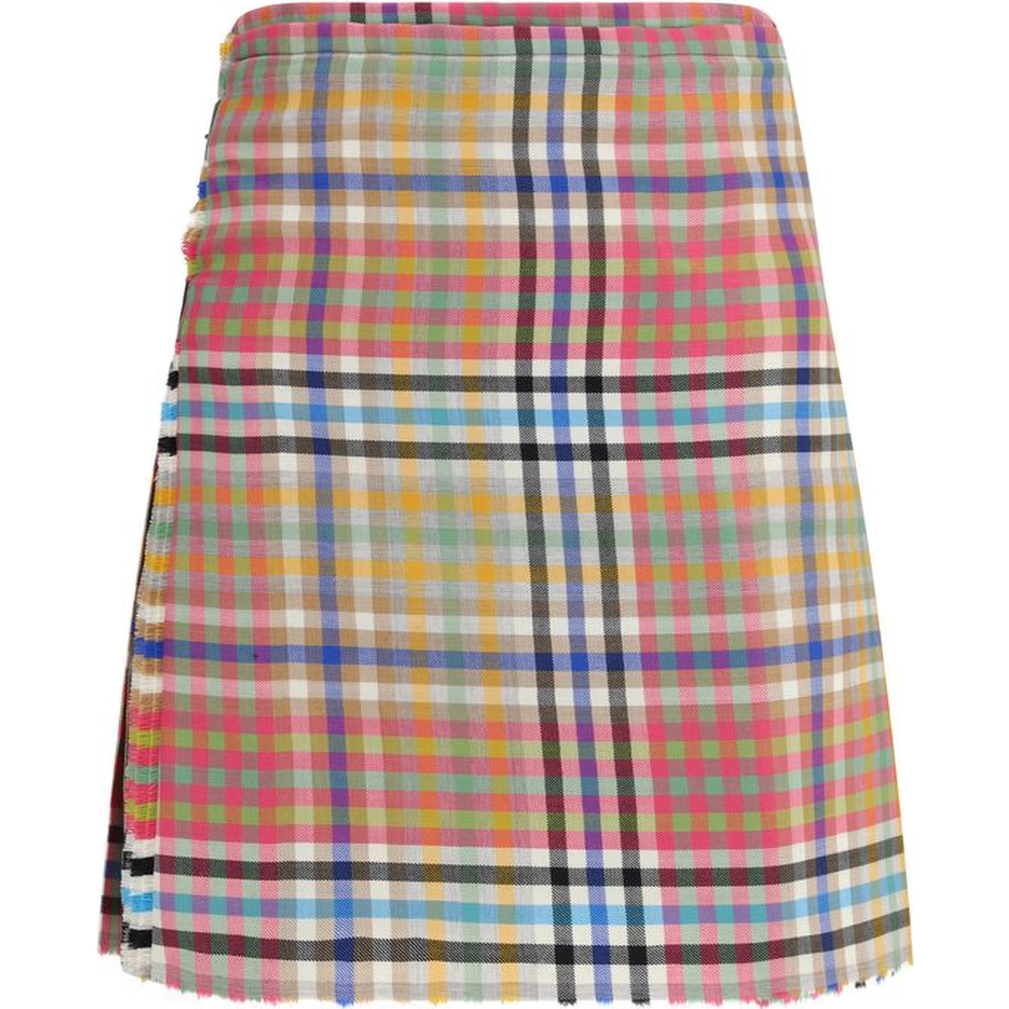 Multicolor Wool Oves Aries Mini Skirt