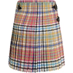 Multicolor Wool Oves Aries Mini Skirt