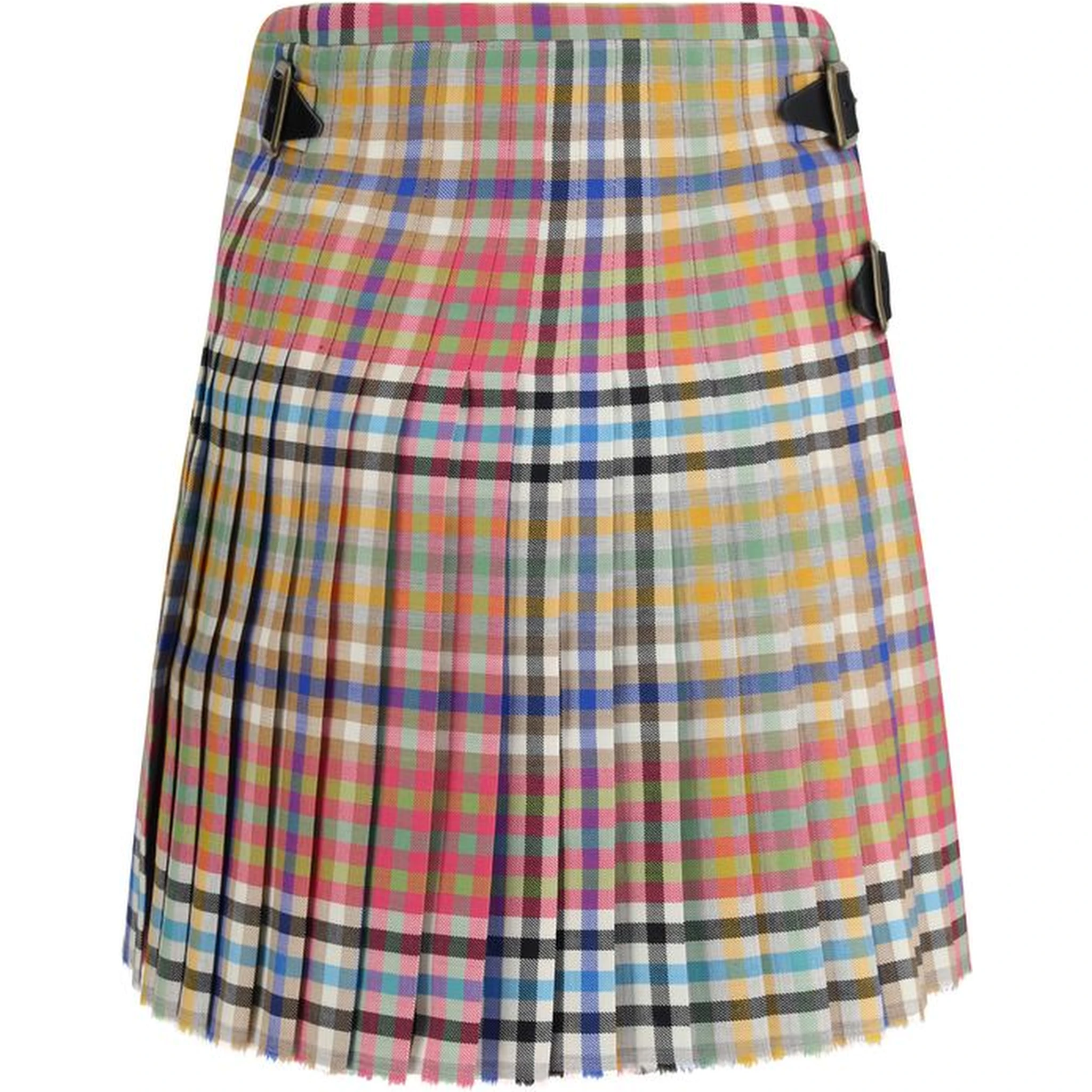 Multicolor Wool Oves Aries Mini Skirt