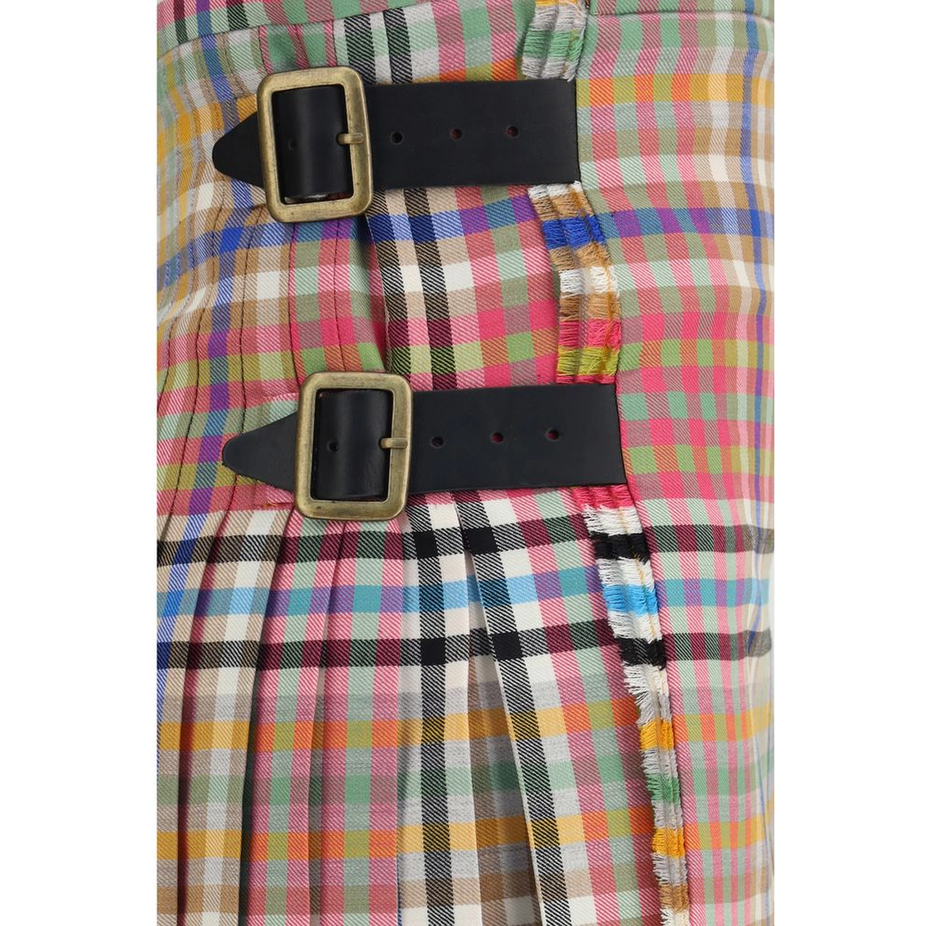 Multicolor Wool Oves Aries Mini Skirt