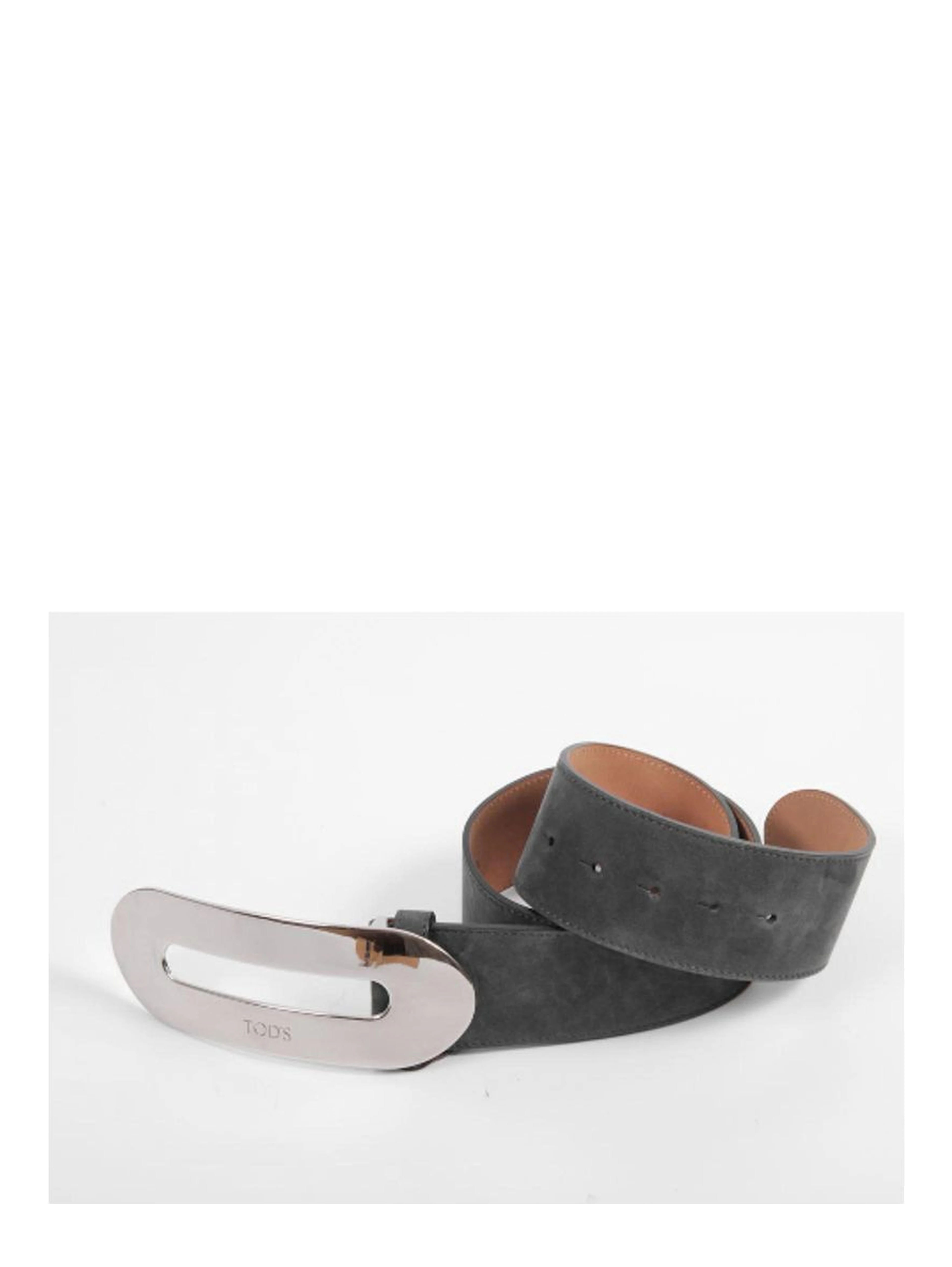 Beige Leather Regular Belt