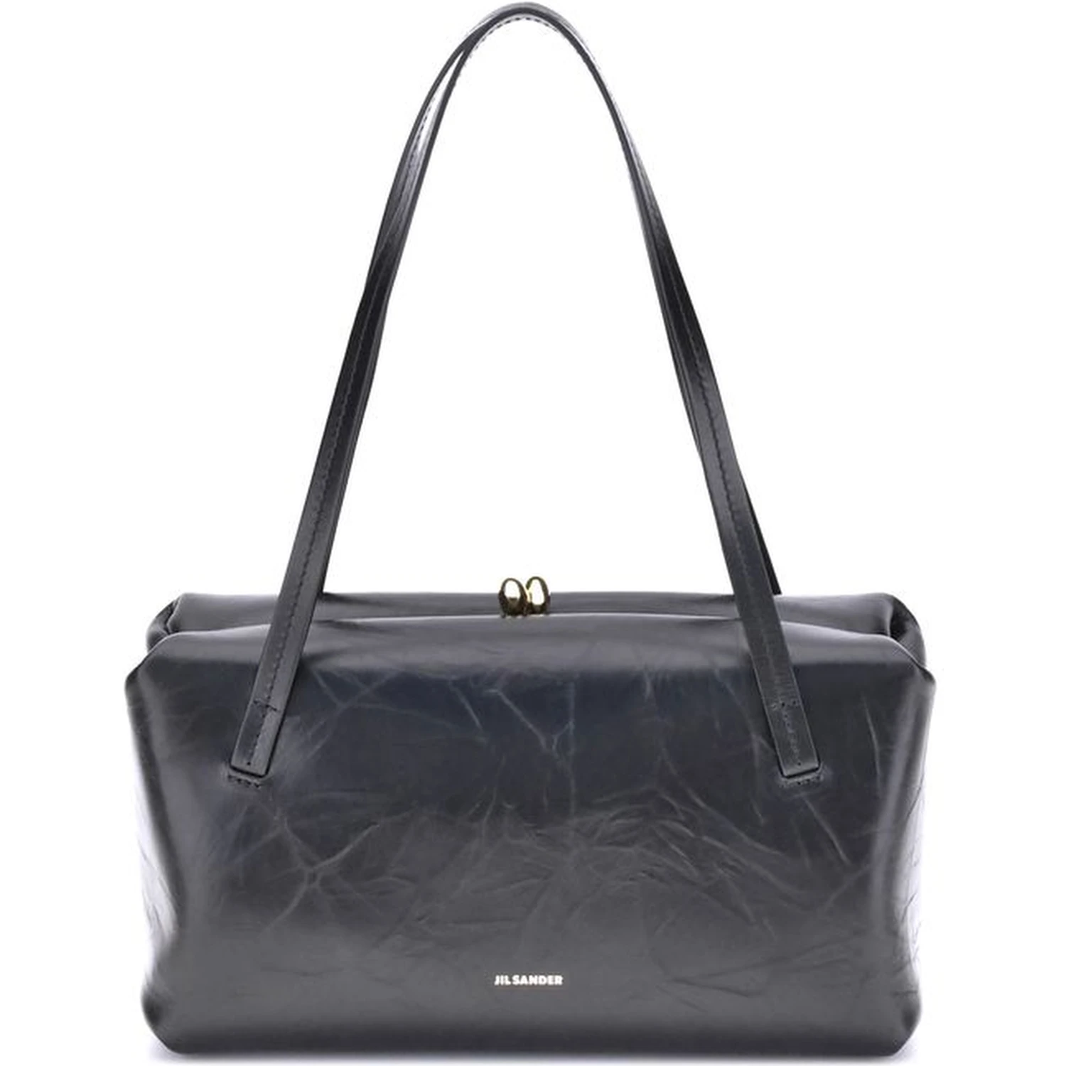 Black Calf Leather Bos Taurus Shoulder Bag