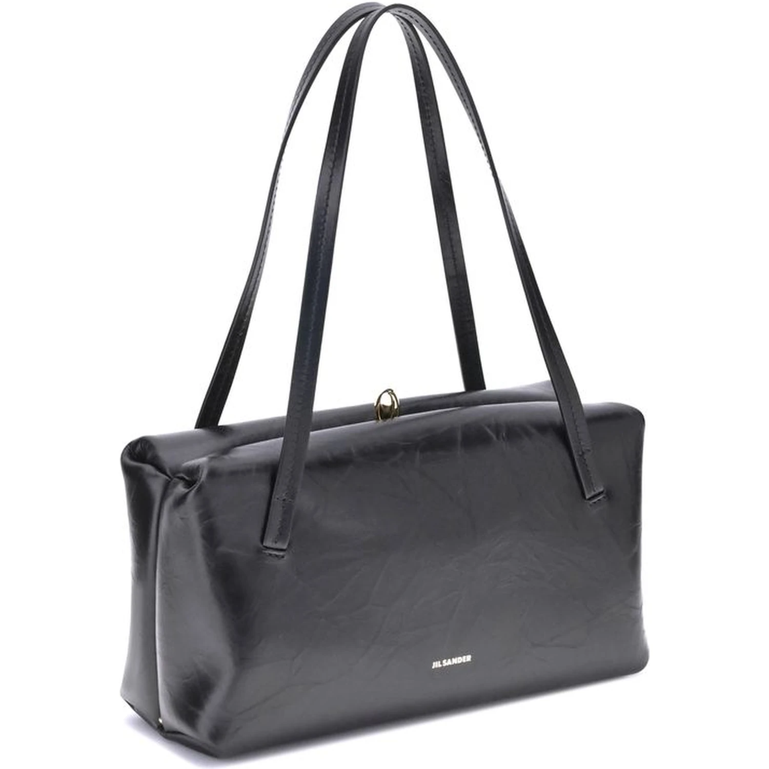 Black Calf Leather Bos Taurus Shoulder Bag