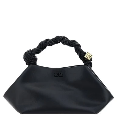 Black Recycled Leather Handbag