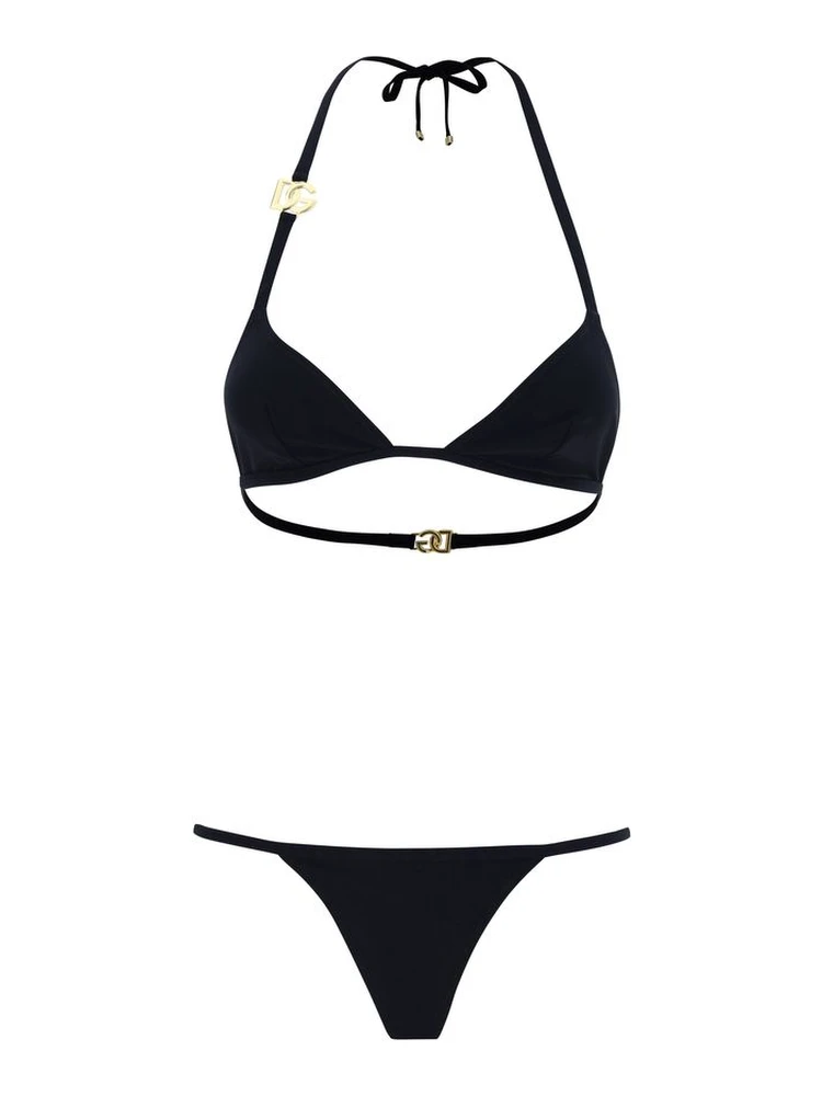 Black Nylon Bikini