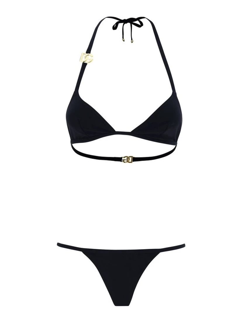 Black Nylon Bikini