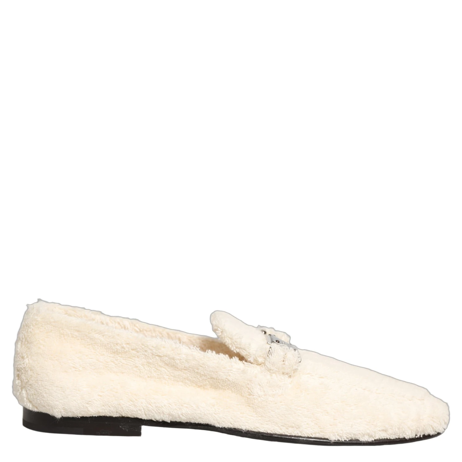 White Fur Shearling Men Dress Loafers Shoes