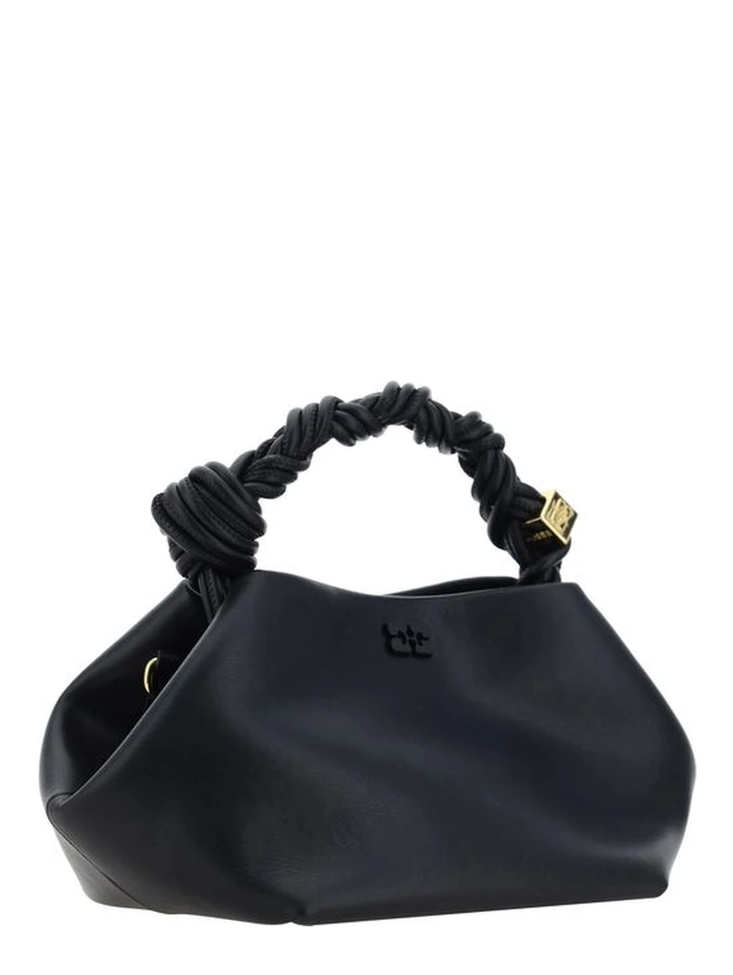 Black Recycled Leather Handbag