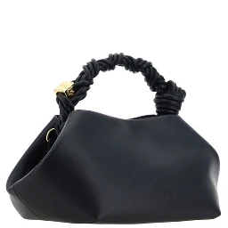 Black Recycled Leather Handbag