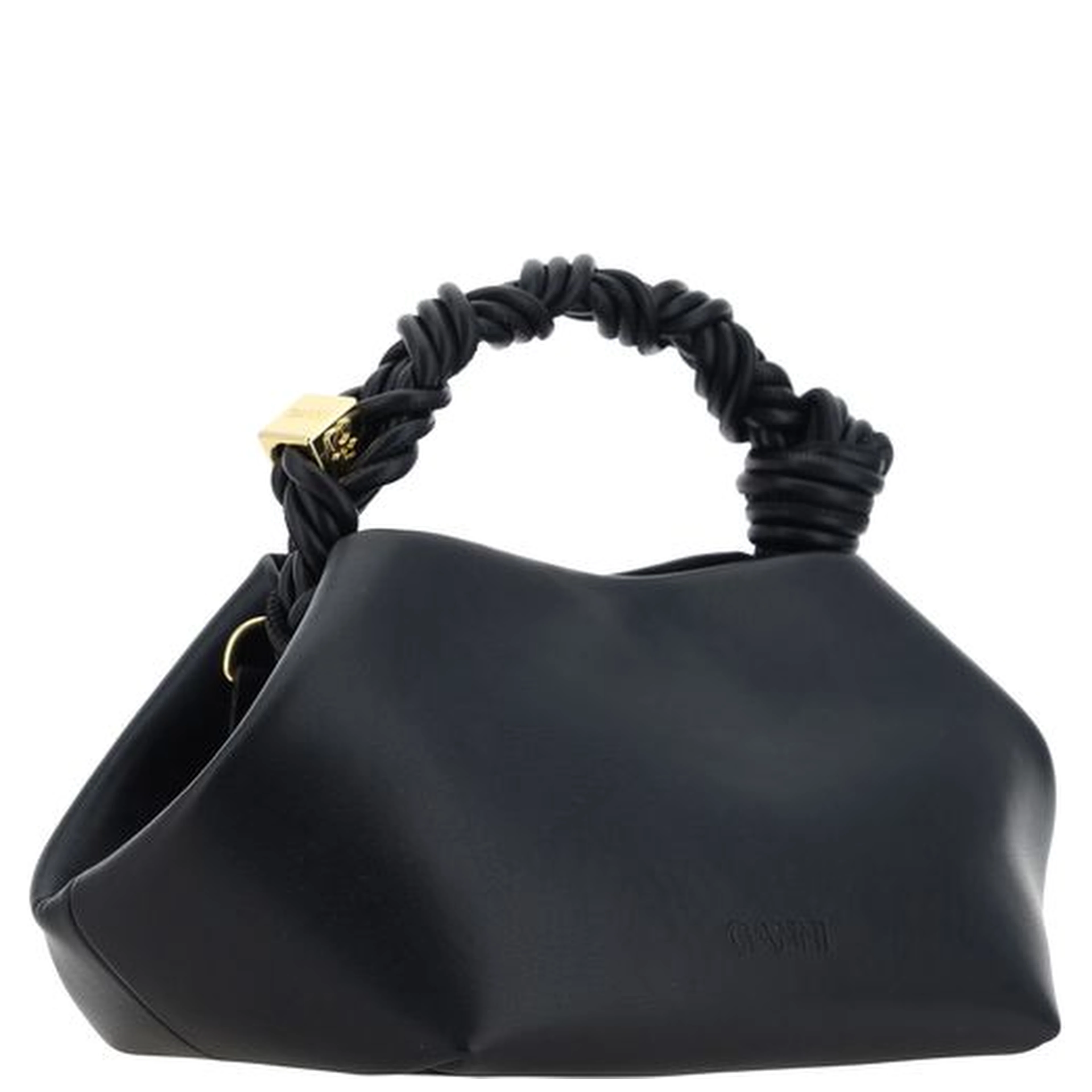 Black Recycled Leather Handbag