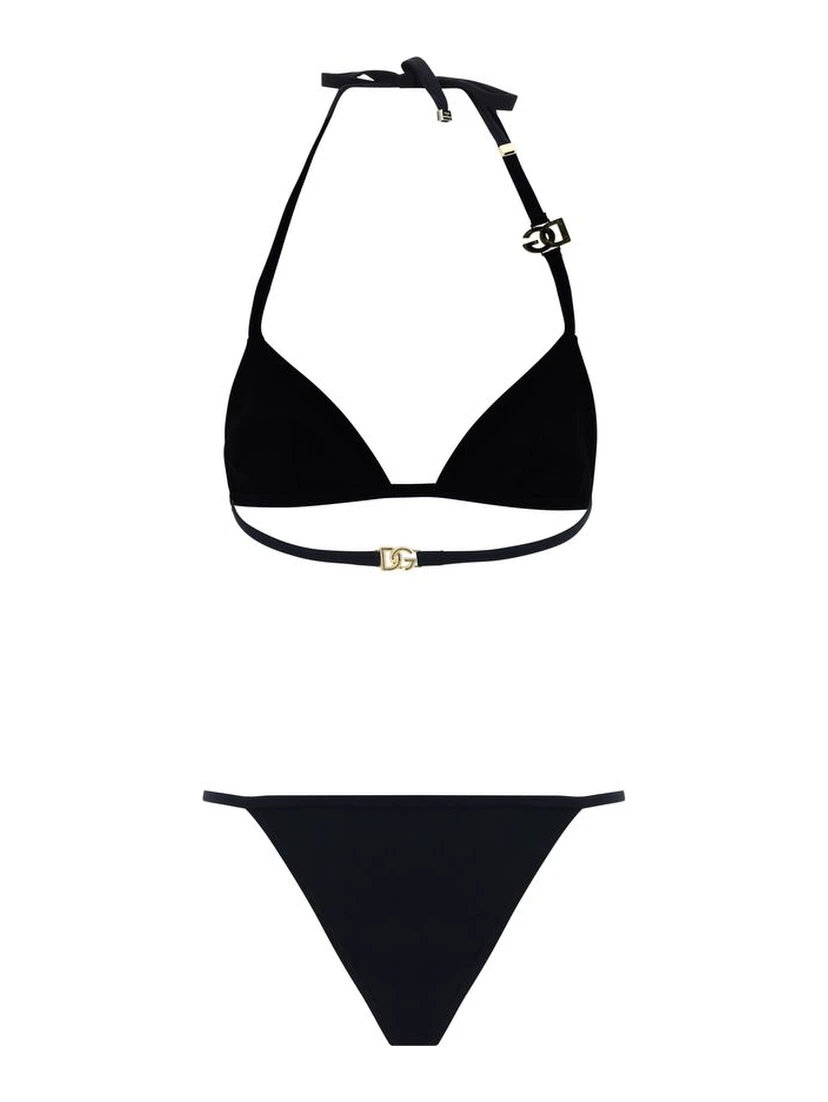 Black Nylon Bikini