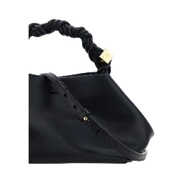 Black Recycled Leather Handbag
