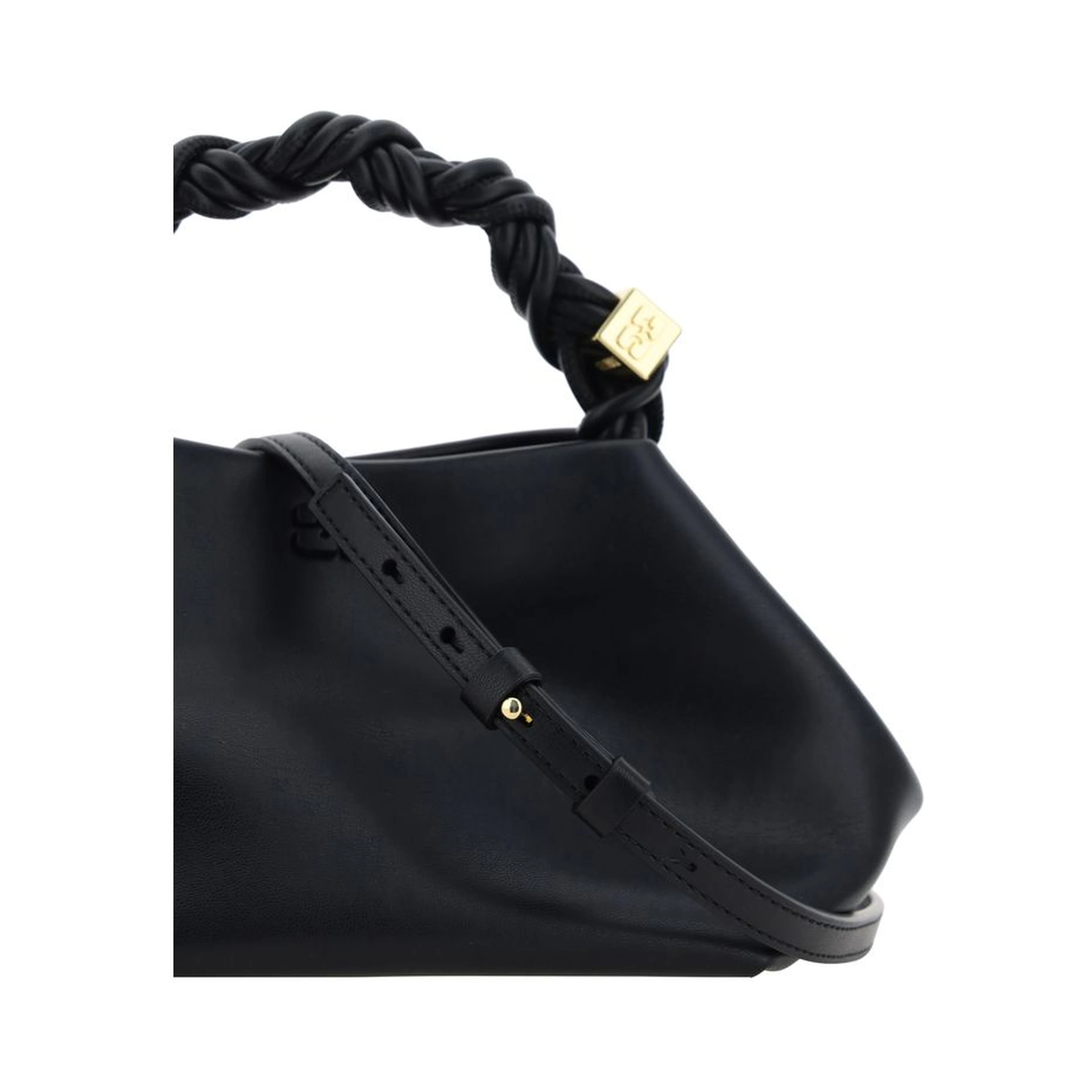 Black Recycled Leather Handbag