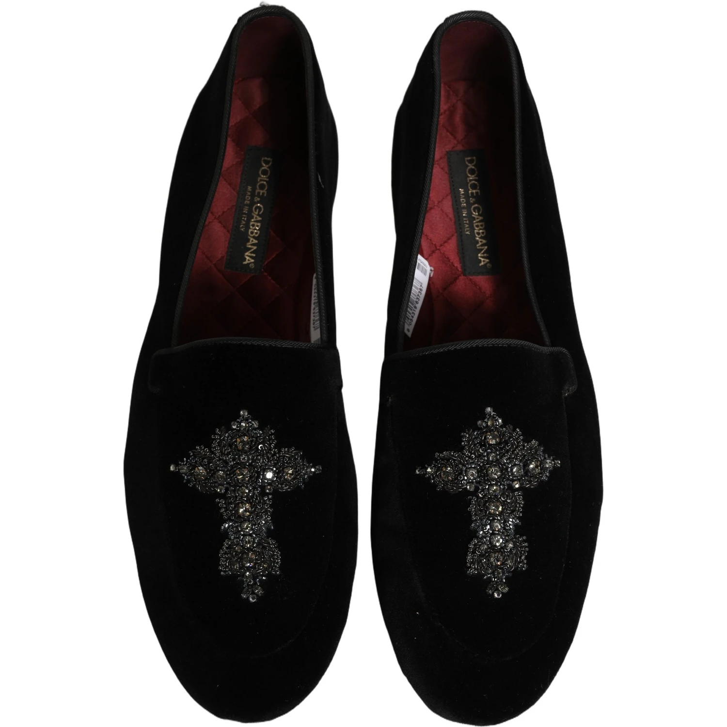Black Suede Embellished Dress Loafers Shoes