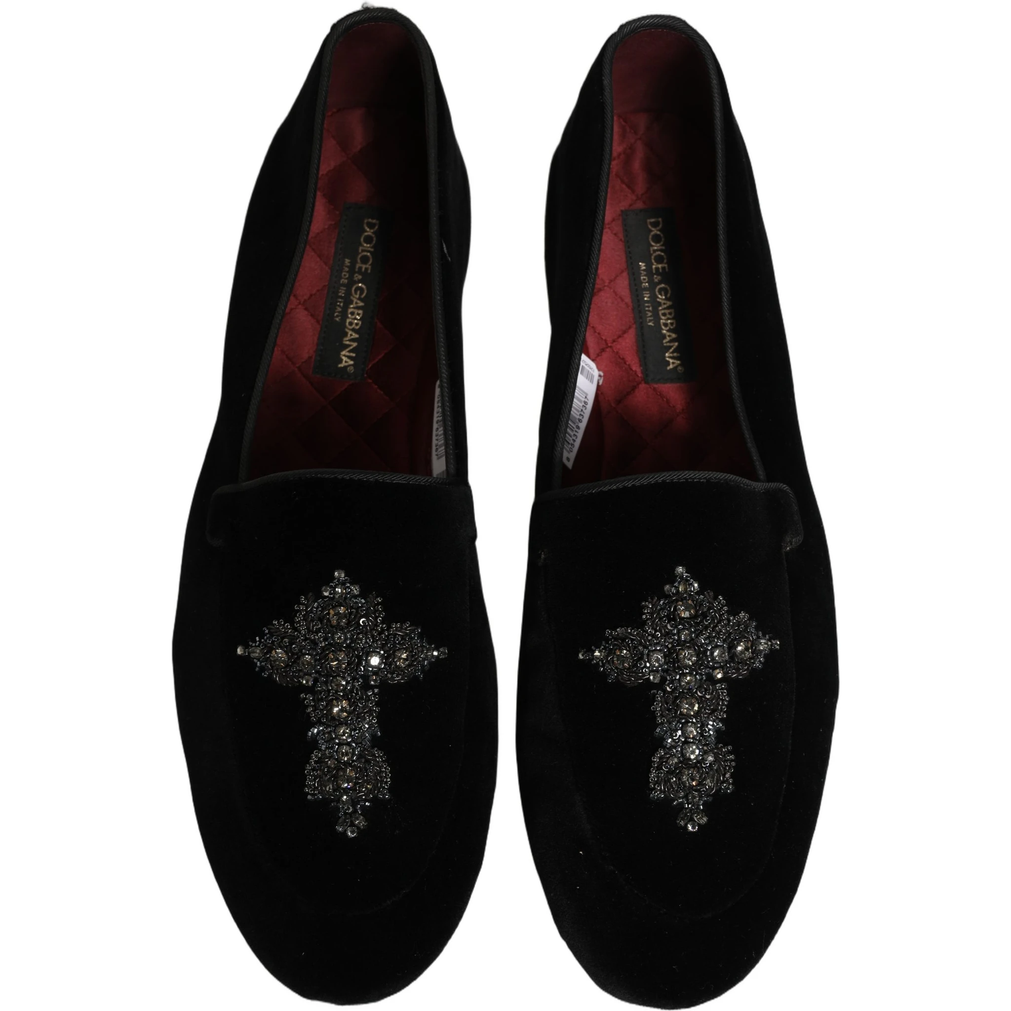 Black Suede Embellished Dress Loafers Shoes