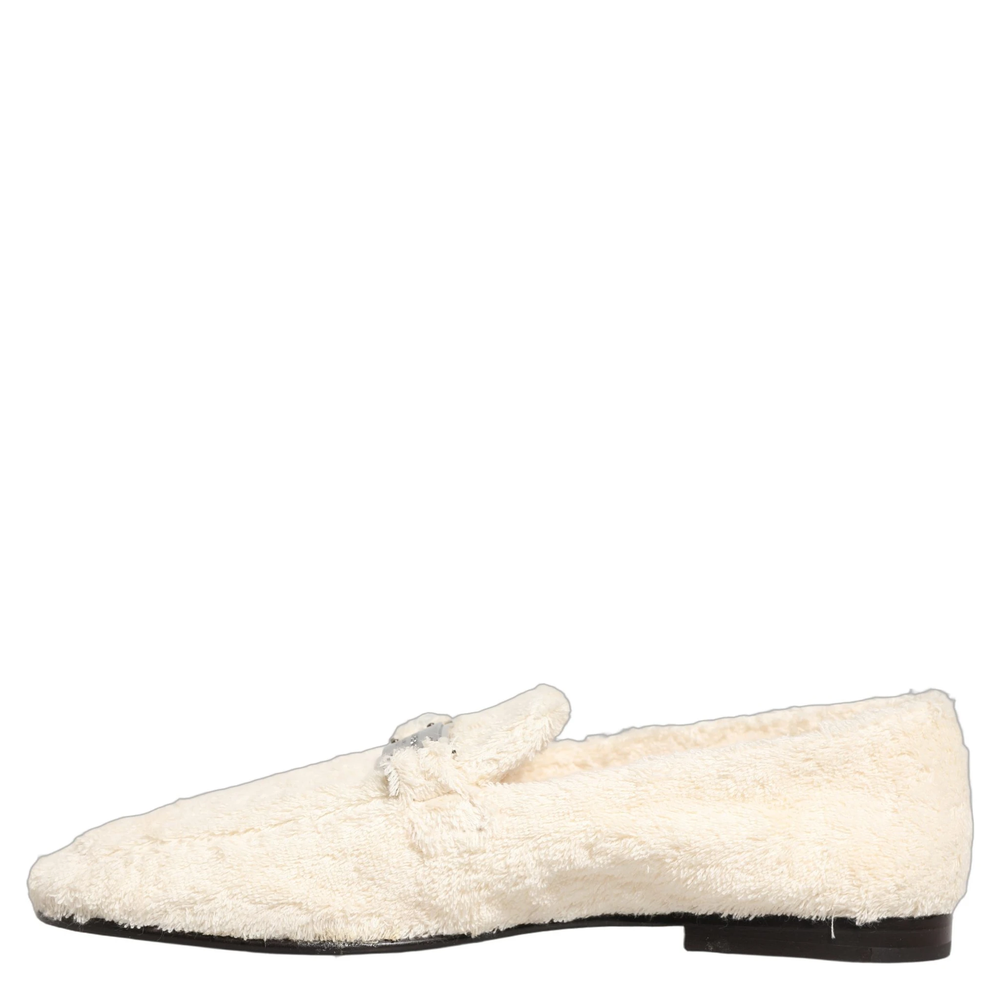 White Fur Shearling Men Dress Loafers Shoes