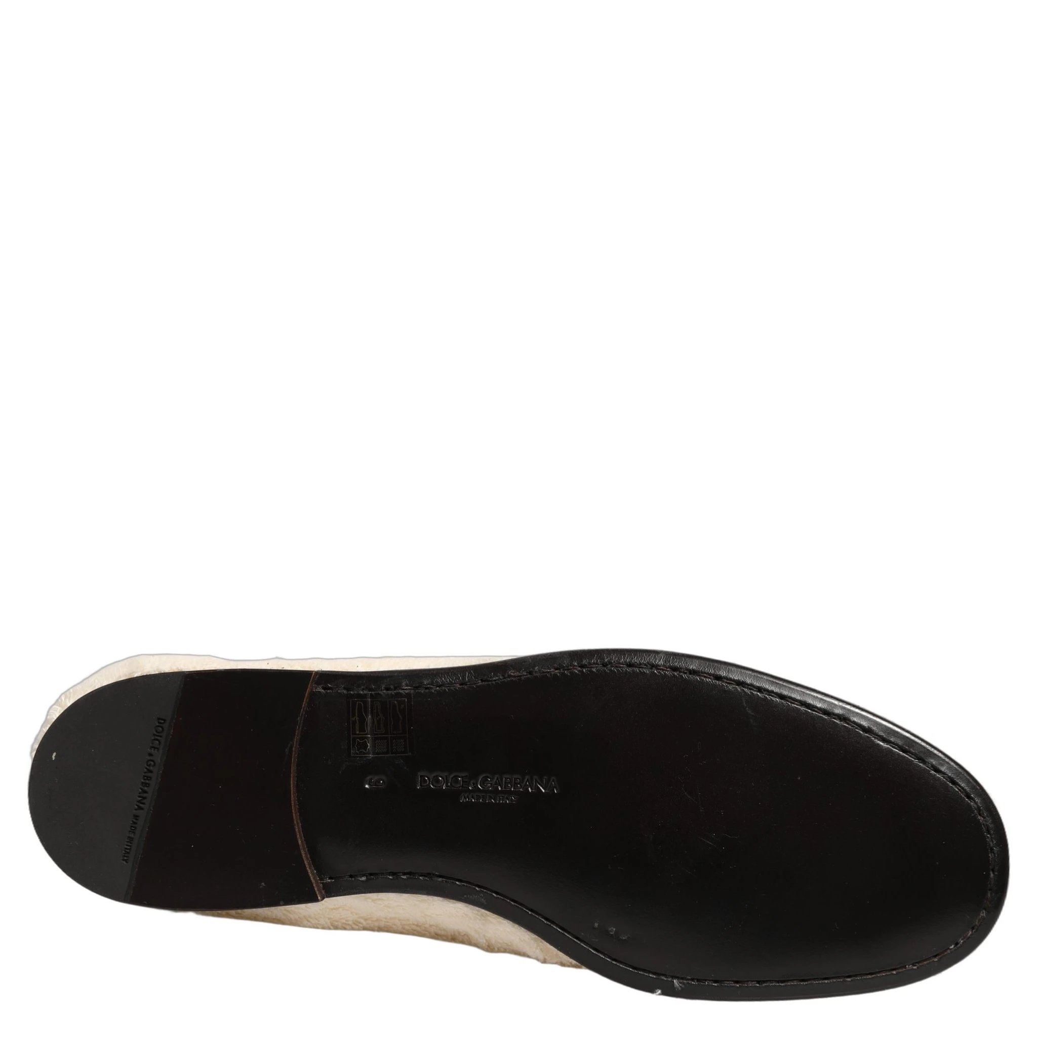 White Fur Shearling Men Dress Loafers Shoes